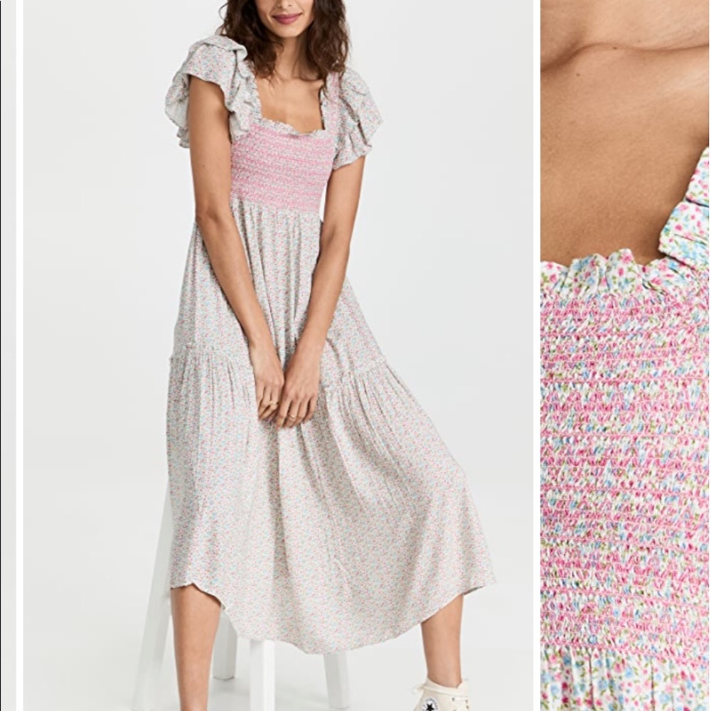 NWT LoveShackFancy Burnley Midi Dress, XS